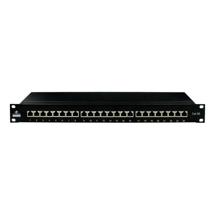 Linkbasic Shielded 24 Port Cat5e Rack Mount Patch Panel